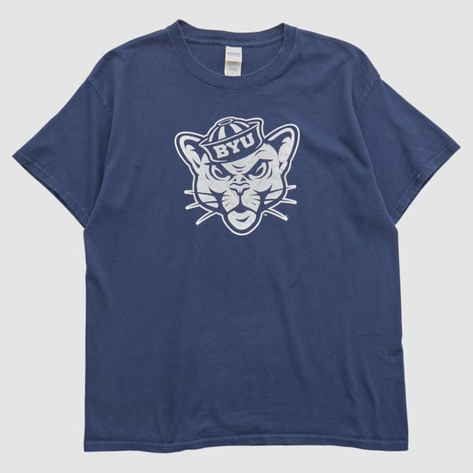 BYU Cougars Gildan 2000s T-shirt - Navy - M by Fanatics Real Vintage