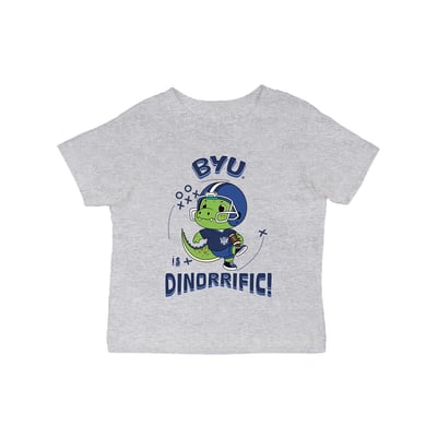 BYU Cougars Vive La Fete Infant Dinorrific T-Shirt - Gray