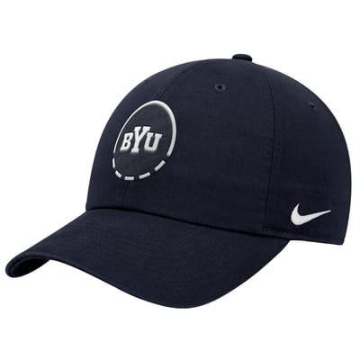 BYU Cougars Nike Primetime Basketball Club Adjustable Hat - Navy