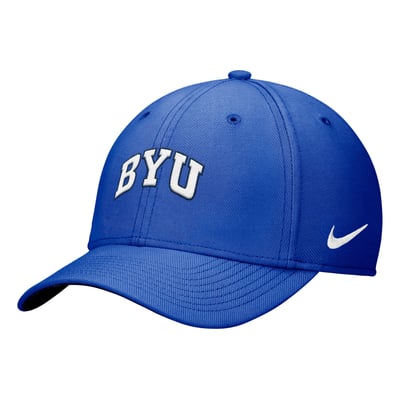 BYU Cougars Nike Primetime SwooshFlex Dri-FIT Hat - Royal