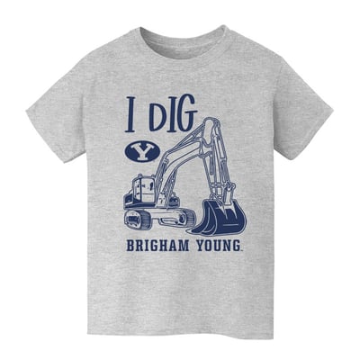 BYU Cougars Vive La Fete Youth Excavator T-Shirt - Gray