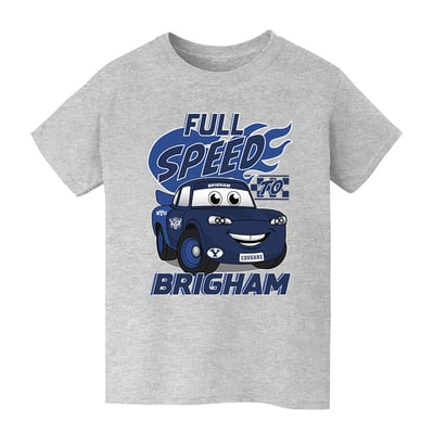  BYU Cougars Vive La Fete Youth Full Speed T-Shirt - Gray