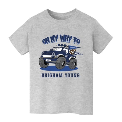 BYU Cougars Vive La Fete Youth On My Way T-Shirt - Gray