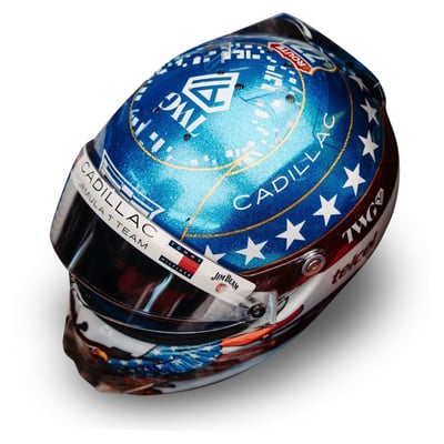 Valtteri Bottas Cadillac F1 Team Spark Models 2026 British Grand Prix 1:5 Scale Replica Helmet