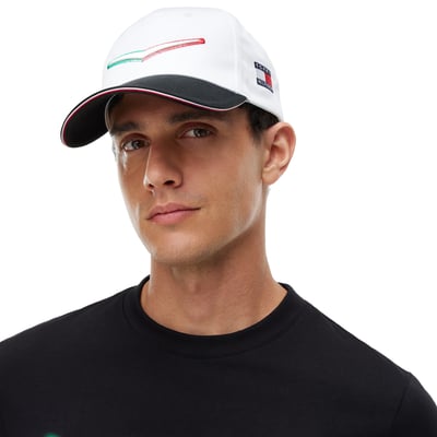 Cadillac F1 Team Tommy Hilfiger Unisex Mexico Chevron Hat - White