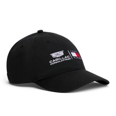Tommy Hilfiger x Cadillac F1 Team Logo Adjustable Hat - Black - Unisex
