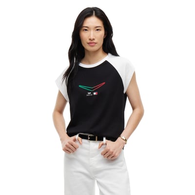 Cadillac F1 Team Tommy Hilfiger Women's Mexico Graphic T-Shirt - Black