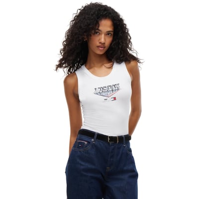 Cadillac F1 Team Tommy Hilfiger Women's Austin Grand Prix Tank Top - White