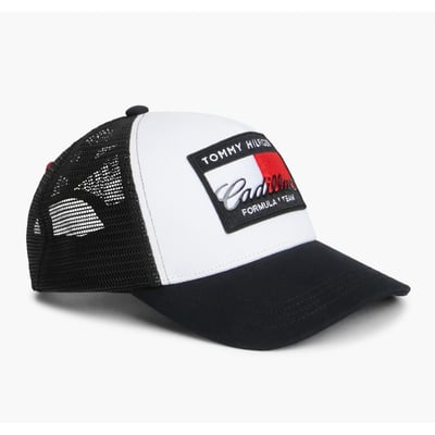  Cadillac F1 Team Tommy Hilfiger Youth Flag Trucker Adjustable Hat - Black