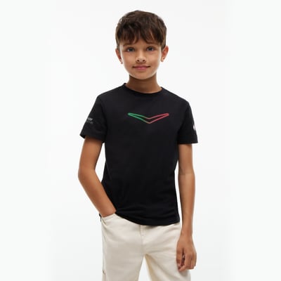 Cadillac F1 Team Tommy Hilfiger Youth Mexico Chevron T-Shirt - Black