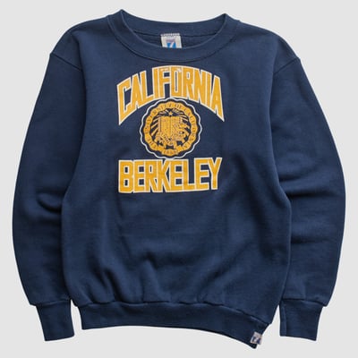 Cal Bears Logo 7 90s Pullover Sweatshirt - Navy - Yth M by Fanatics Real Vintage