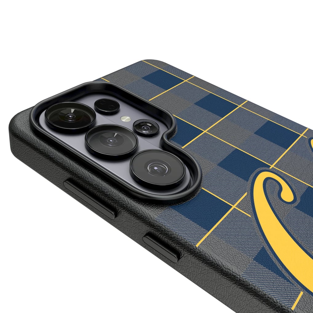 Cal Bears Keyscaper Plaid Galaxy Magnetic Bump Case