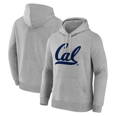  Cal Bears Logo Athletic Primary Logo Fleece Pullover Hoodie - Heather Gray