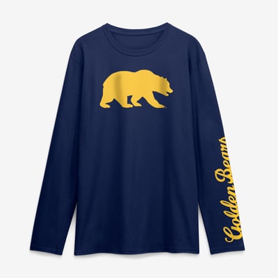 Cal Bears Logo Athletic Primary Logo Long Sleeve T-Shirt - Navy
