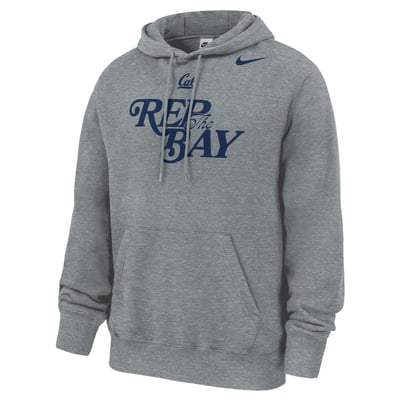 Cal Bears Nike Rep the Bay Club Fleece Hoodie - Gray