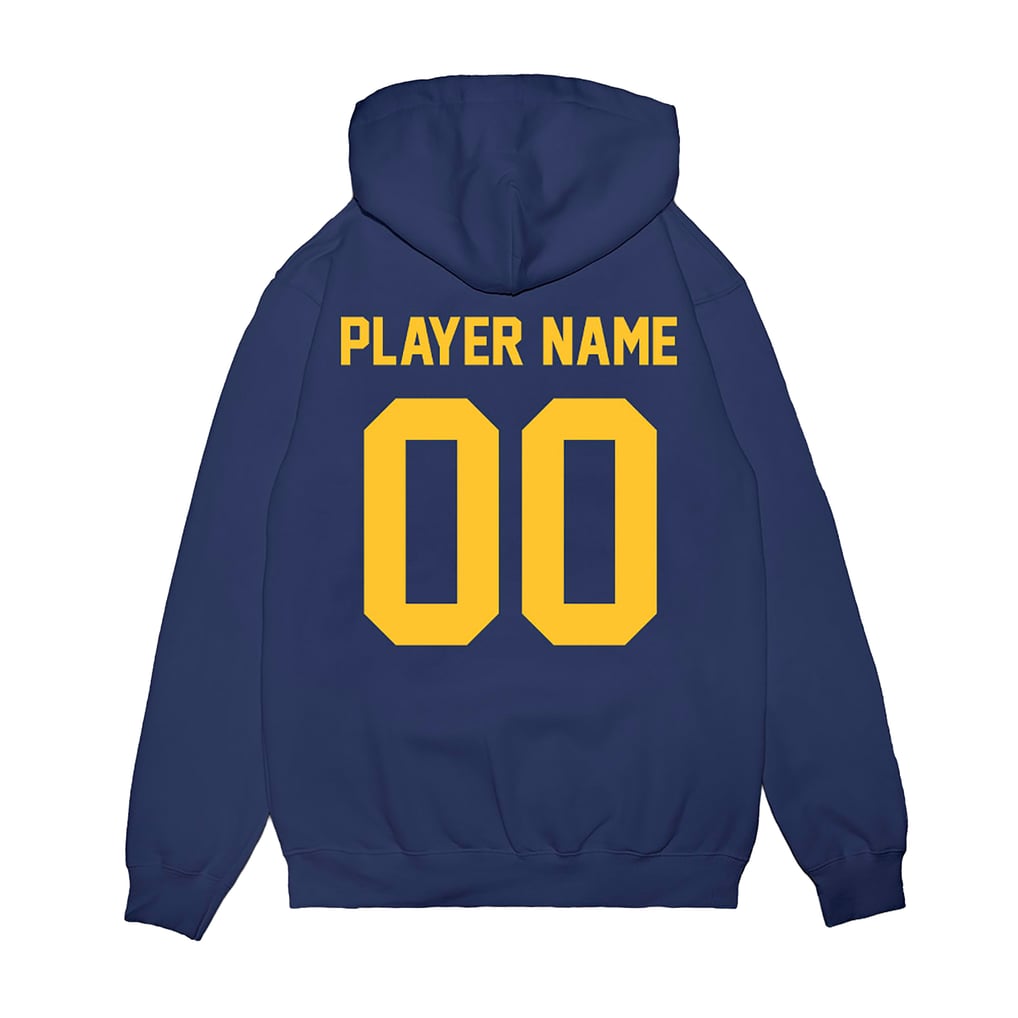 Cal Bears Unisex NIL Pick-A-Player Softball Pullover Hoodie - Navy