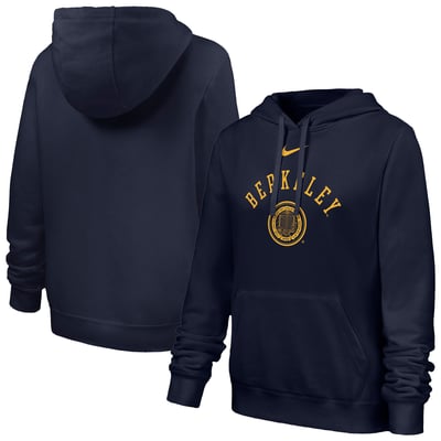 Cal Bears Nike Women's Club Fleece Hoodie - Navy