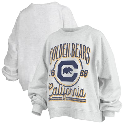 Cal Bears Pressbox Women's Oversized Bravo Melange Janise Sweatshirt - Heather Gray