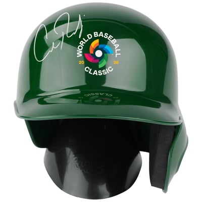 Cal Raleigh USA Baseball Autographed Fanatics Authentic 2026 World Baseball Classic Logo Mini Batting Helmet