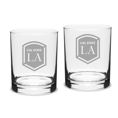 Cal State L.A. Golden Eagles 14oz. 2-Piece Classic Double Old-Fashioned Glass Set