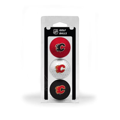 Calgary Flames 3-Pack Multi-Colored Team Golf Ball Set