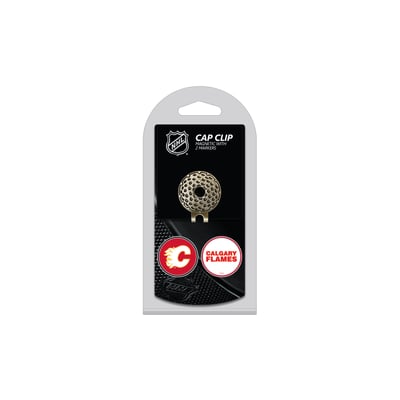 Calgary Flames Cap Clip with 2 Magnetic Markers Set