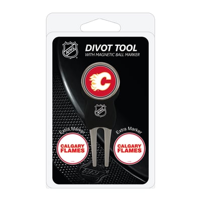 Calgary Flames Golf Divot Tool Pack with 3 Magnetic Markers