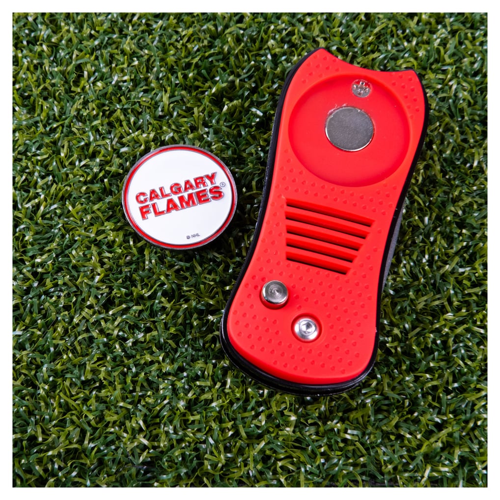 Calgary Flames Switchblade Divot Tool With Magnetic Ball Marker