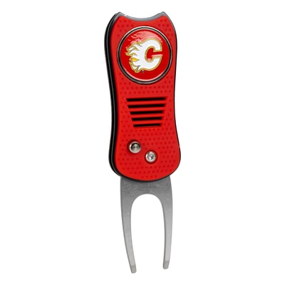 Calgary Flames Switchblade Divot Tool With Magnetic Ball Marker