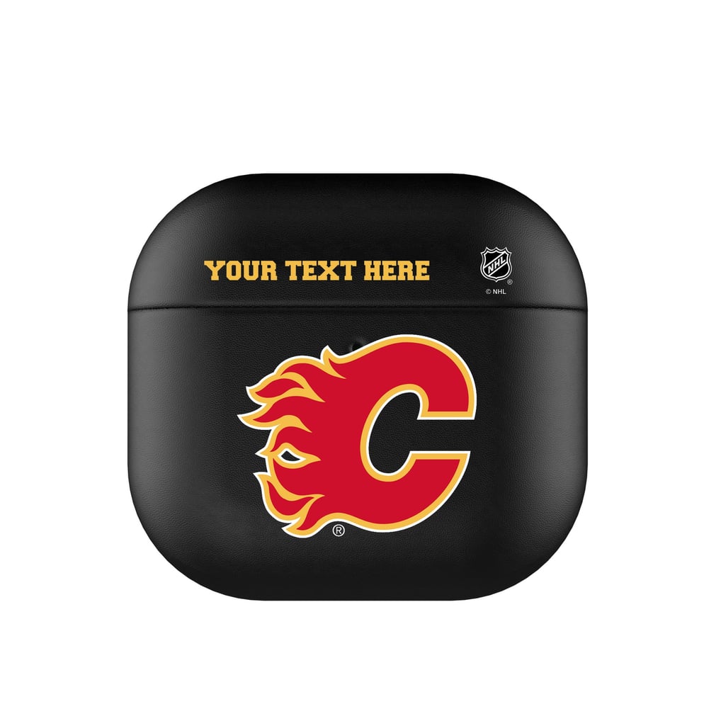 Calgary Flames Keyscaper Personalized Insignia AirPods 4th Generation Case Cover