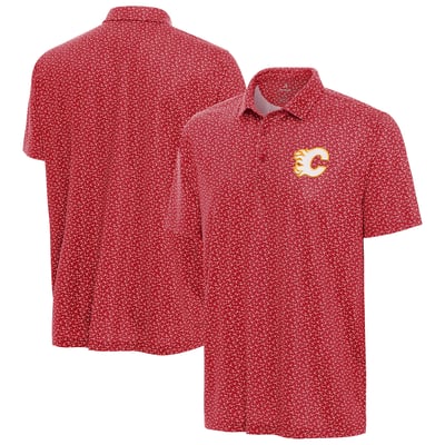 Calgary Flames Antigua Vigorous Polo - Red