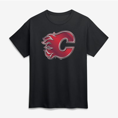 Calgary Flames Big & Tall Forged Mascot T-Shirt - Black