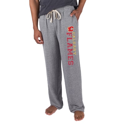 Calgary Flames Concepts Sport Mainstream Terry Tri-Blend Pants - Gray