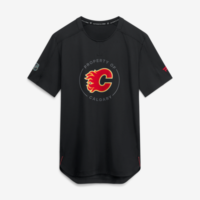 Calgary Flames Fanatics Authentic Pro Train Performance T-Shirt - Black