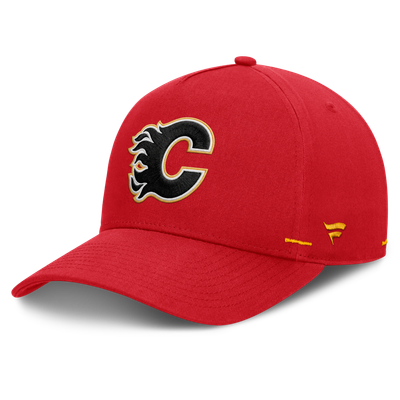 Calgary Flames Fanatics Alternate Authentic Pro Rink A-Frame Adjustable Hat - Red