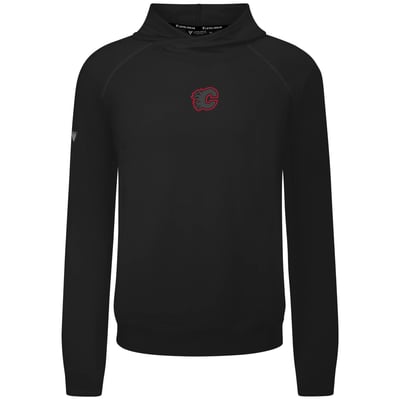 Calgary Flames Levelwear Night Burst Mandate Tri-Blend Raglan Hoodie - Black