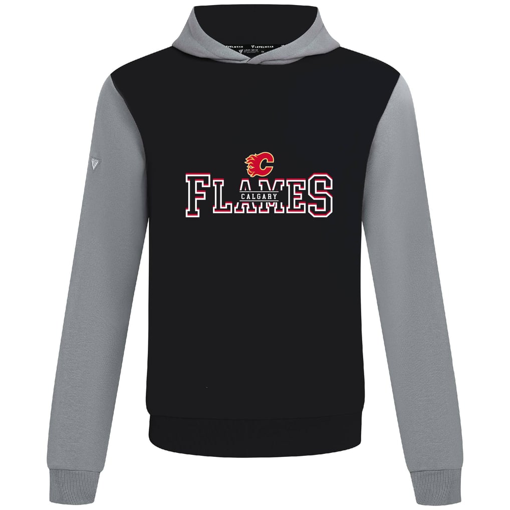  Calgary Flames Levelwear Ultimate Journey Pullover Hoodie - Black/Gray