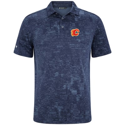  Calgary Flames Levelwear Data Polo - Navy