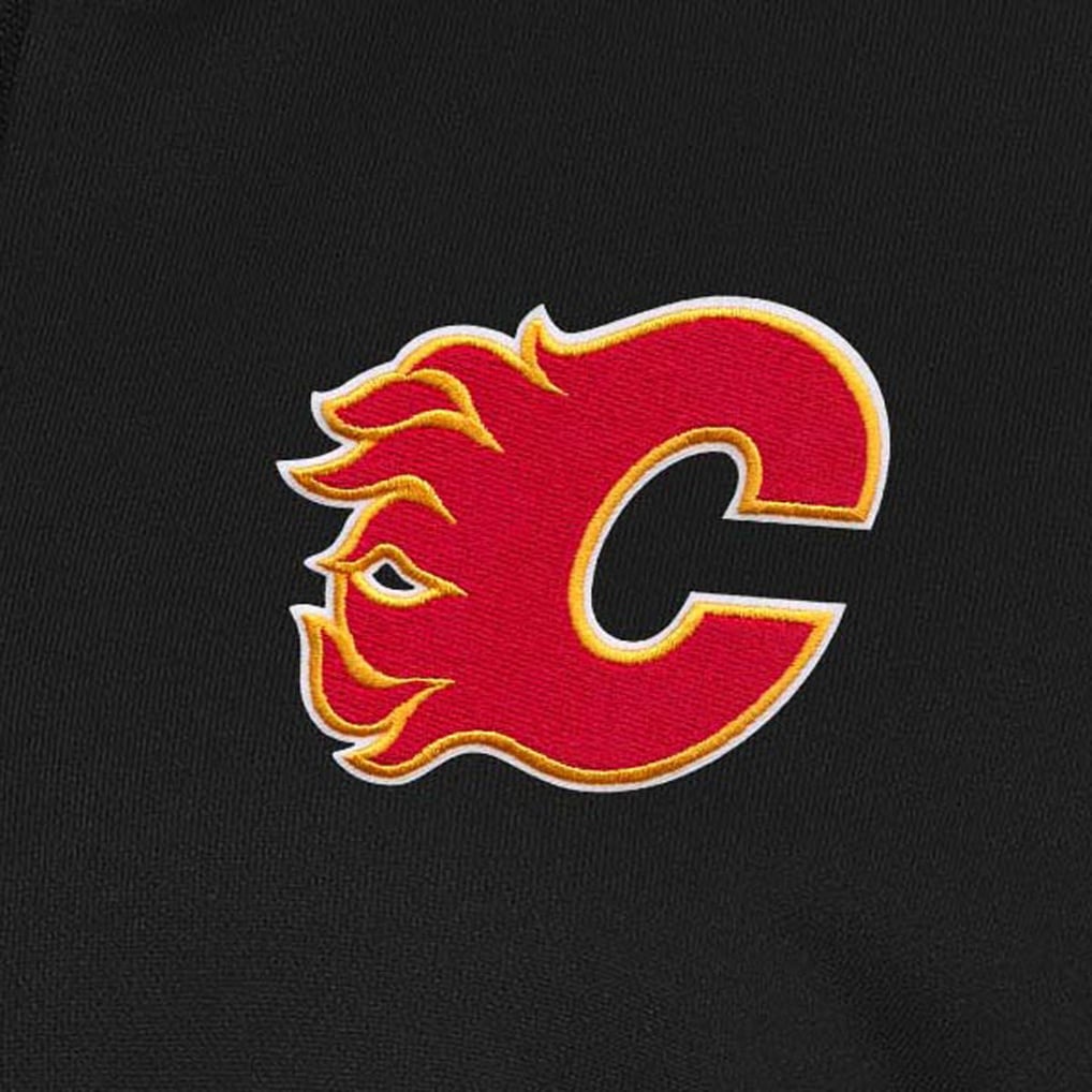 Calgary Flames Antigua Women's Goddess Half-Zip Pullover - Black