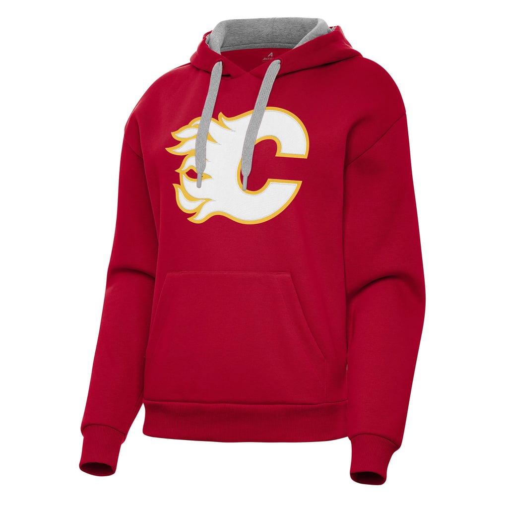 Calgary Flames Antigua Women's Victory Pullover Hoodie - Red