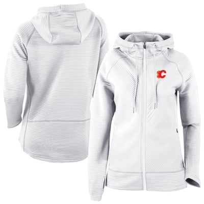  Calgary Flames Columbia Women's Omni-Wick Pack It Up Full-Zip Jacket - White