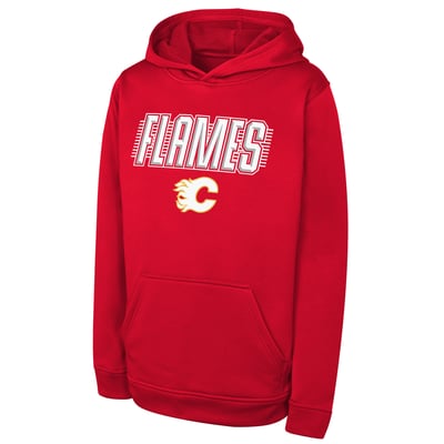 Calgary Flames Outerstuff Youth Sack Party Performance Hoodie - Red