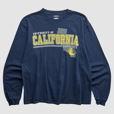 California-Santa Cruz Banana Slugs Jansport 2010s Long Sleeve T-shirt - Navy - M by Fanatics Real Vintage