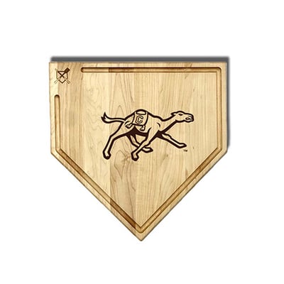 Campbell Fighting Camels Jardine Baseball BBQ 17" x 17" Home Plate Cutting Board with Trough