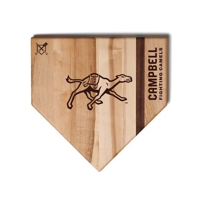 Campbell Fighting Camels Jardine Baseball BBQ 17'' x 17'' Home Plate Cutting Board