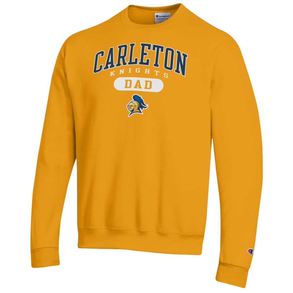 Carleton Knights Champion Dad Pill Box Eco Powerblend Sweatshirt - Maize