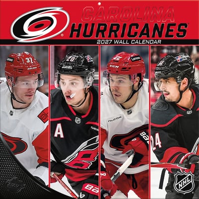Carolina Hurricanes 2027 12” x 12” Team Wall Calendar