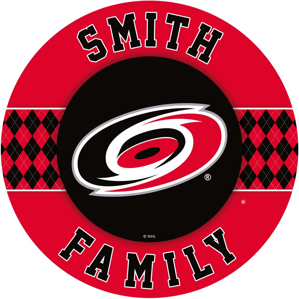 Carolina Hurricanes 4" Personalized Circular Coasters 4-Pack Set