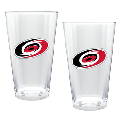 Carolina Hurricanes Two-Piece 16oz. Double Play Pint Glass Set