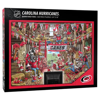 Carolina Hurricanes Fanpoint 18" x 24" Barnyard Fans 500-Piece Puzzle